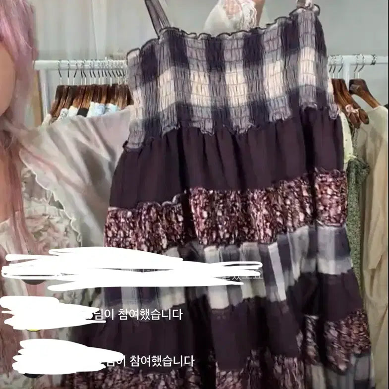 [BUNJANG] Cocobori Flower Vintage Midi Dress / 코코모리 플라워 빈티지 미디 원피스