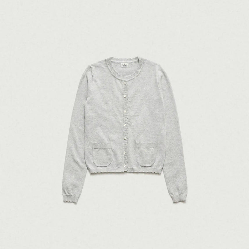 [BUNJANG] TheBarnet Elo Lite Knit Cardigan Mélange Grey / 더바넷 엘로 라이트 니트 가디건 멜란지 그레이