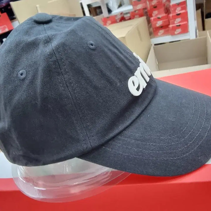 [BUNJANG] EMIS Appliqué Ball Cap Black / 이미스 아플리케 볼캡 블랙 새상품