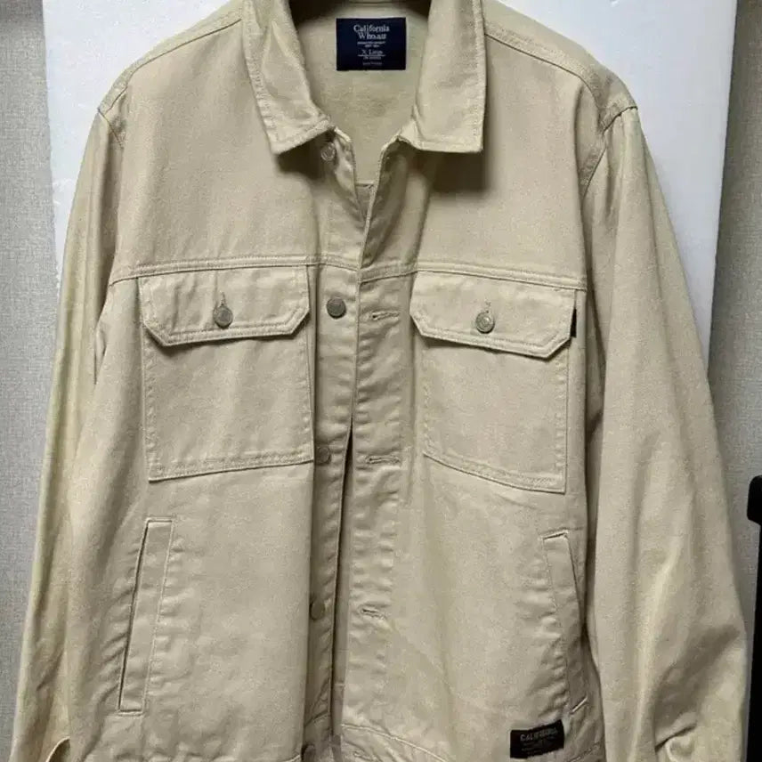 [BUNJANG] California Who.a.u Beige Cotton Jacket XL / California Who.a.u 베이지 면 자켓 XL
