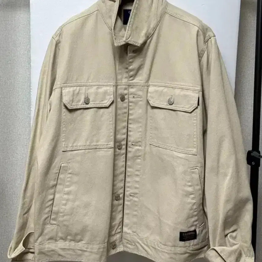 [BUNJANG] California Who.a.u Beige Cotton Jacket XL / California Who.a.u 베이지 면 자켓 XL