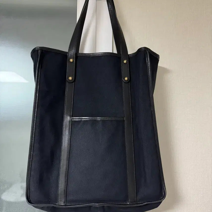[BUNJANG] Frank Clegg Leather Canvas Barber Shop Tote Bag / Frank clegg 프랭크 클레그 바버샵 가죽 토트백