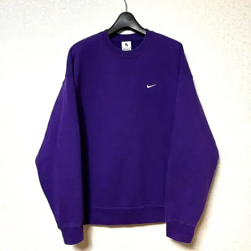 [BUNJANG] Nike NRG Solo Swoosh Sweatshirt Oversized Purple M / [M,95]나이키 nrg 솔로스우시 맨투맨 오버핏 퍼플