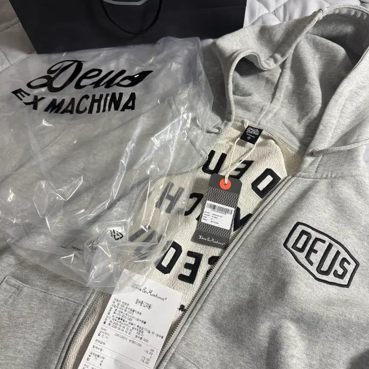 [BUNJANG] Deus Ex Machina Hoodie Gray M New / 데우스 엑스 마키나 후드집업 그레이 M 새상품