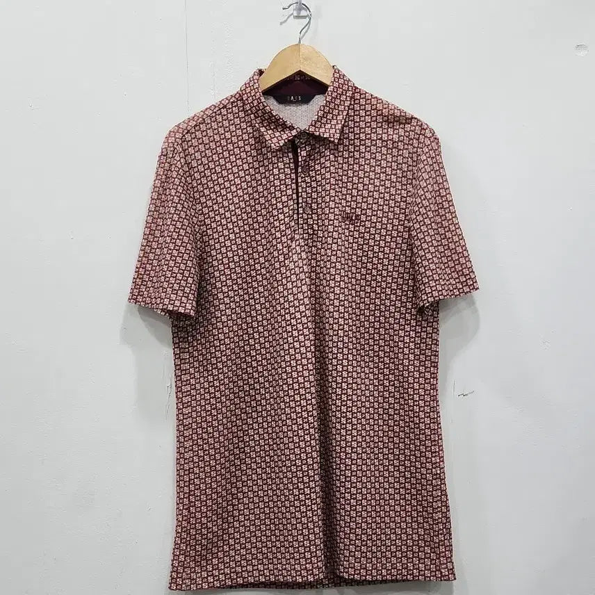 [BUNJANG] Daks Functional Pattern Short-Sleeve Polo T-Shirt / [100] 닥스 기능성 패턴 반팔티 폴로티