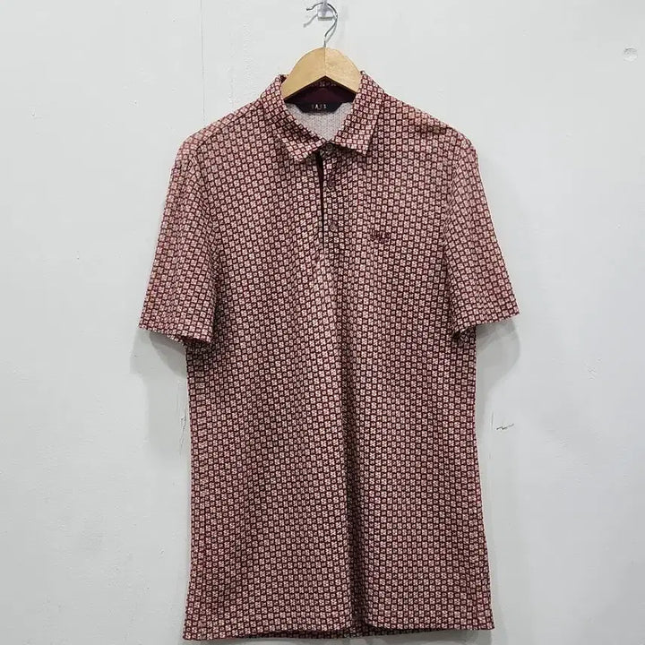 [BUNJANG] Daks Functional Pattern Short-Sleeve Polo T-Shirt / [100] 닥스 기능성 패턴 반팔티 폴로티