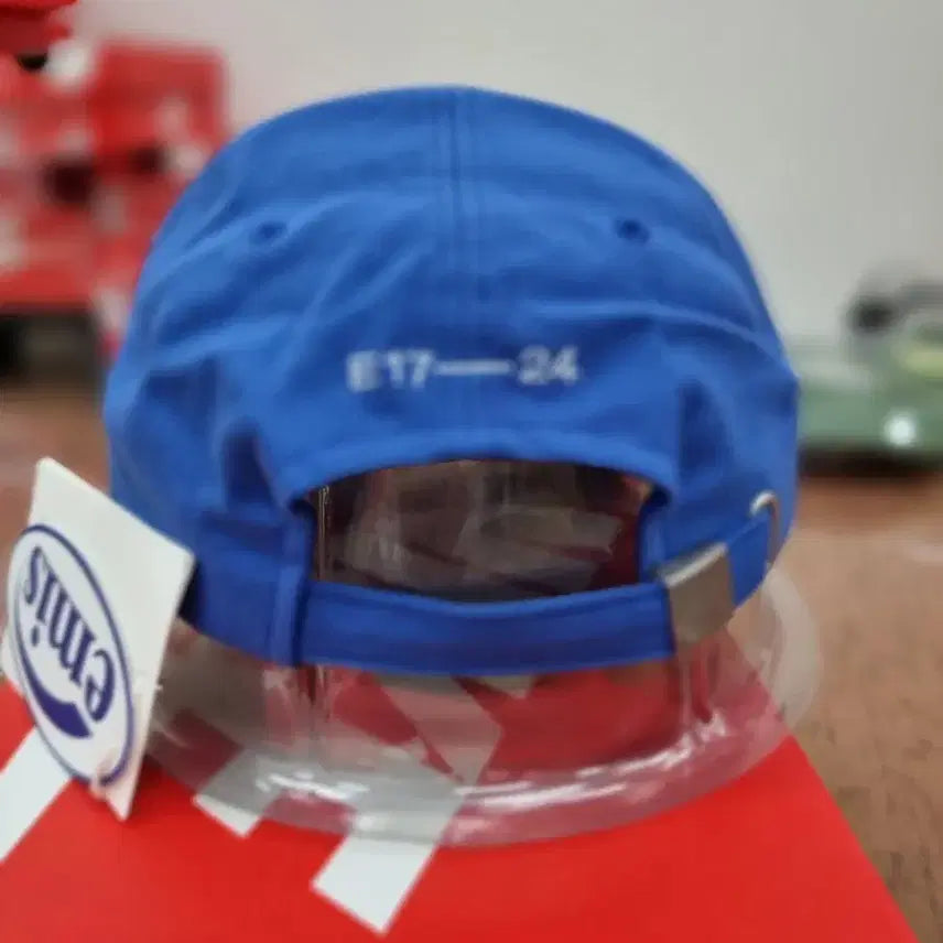 [BUNJANG] EMIS Applique Ball Cap Blue One Size / 이미스 아플리케 볼캡 블루 새상품