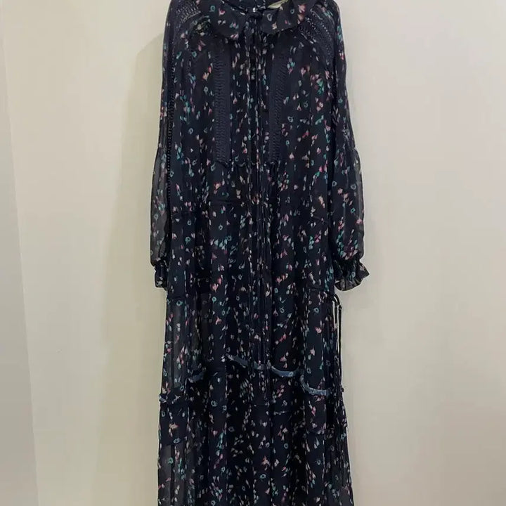 [BUNJANG] Osecon See-through Long Dress / 오즈세컨드 시스루 롱원피스
