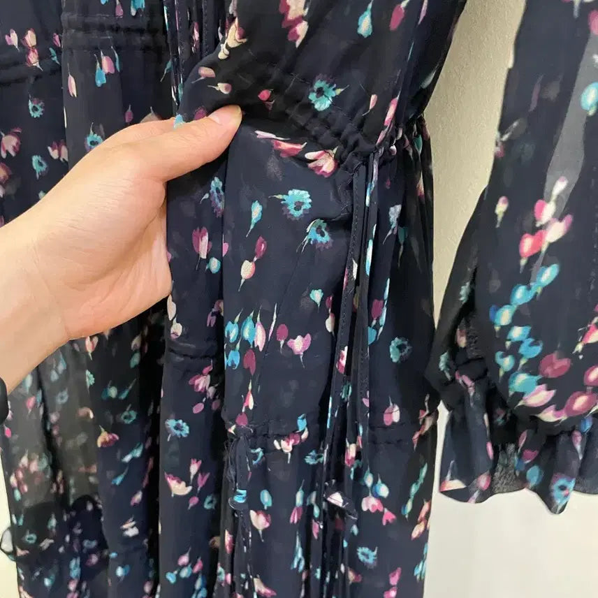 [BUNJANG] Osecon See-through Long Dress / 오즈세컨드 시스루 롱원피스