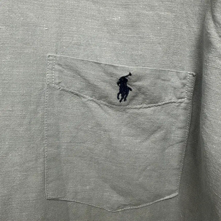 [BUNJANG] Polo Ralph Lauren Oxford Shirt Grey XXL / no.144 폴로 랄프로렌 옥스포드셔츠 그레이 xxl