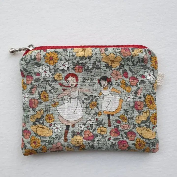 [BUNJANG] Handmade Anne of Green Gables Pouch &amp; Keyring Set / 핸드메이드 빨간머리앤 소품(민트_파우치,키링)_2종