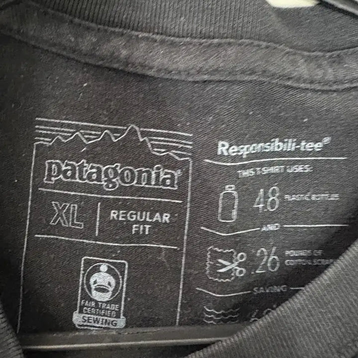 [BUNJANG] Patagonia Back Logo Short Sleeve T-Shirt XL / 만원샵 파타고니아 백로고 반팔티 XL