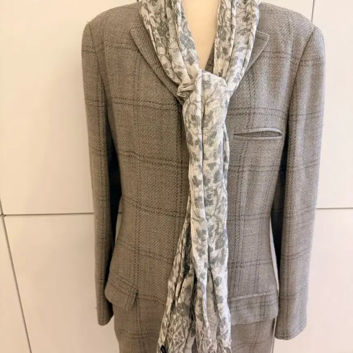 [BUNJANG] 100% Linen Scarf Bundle (Jacket Excluded) / 스카프 린넨100% 두장 일괄(자켓제외)