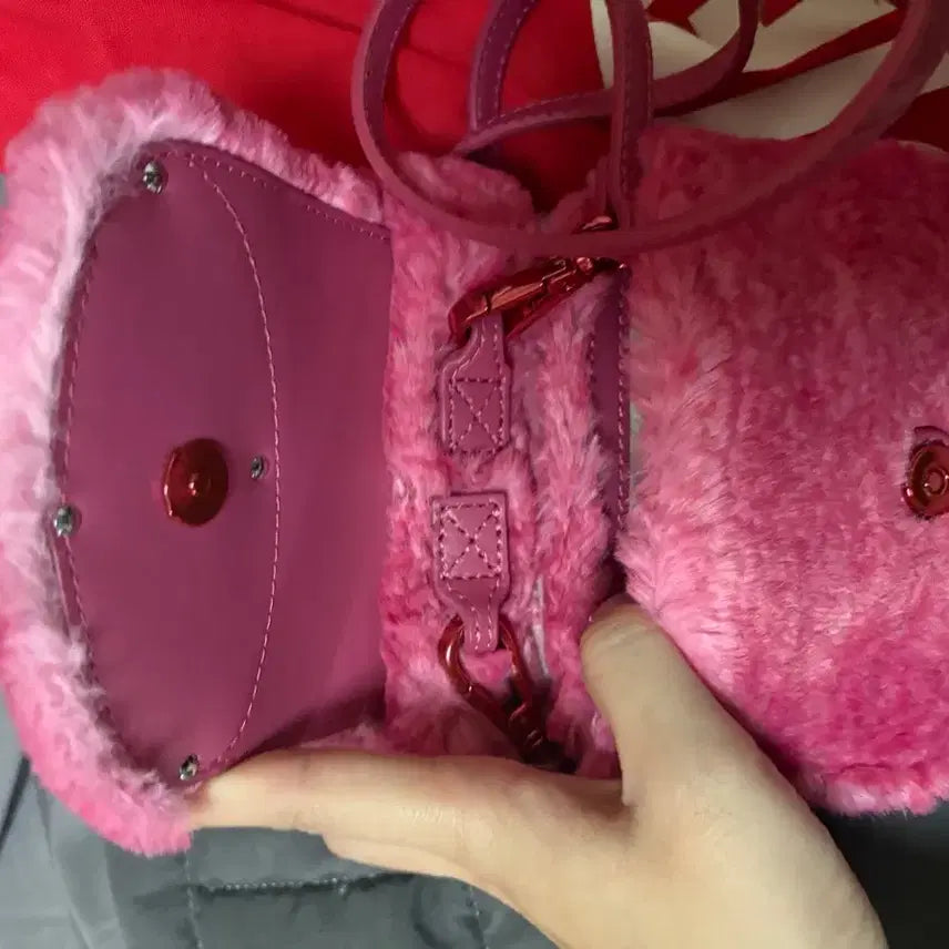 [BUNJANG] Diesel 1DR XS Fluffy Iconic Mini Bag Pink / 디젤 1DR XS 플러피 아이코닉 미니백 핑크