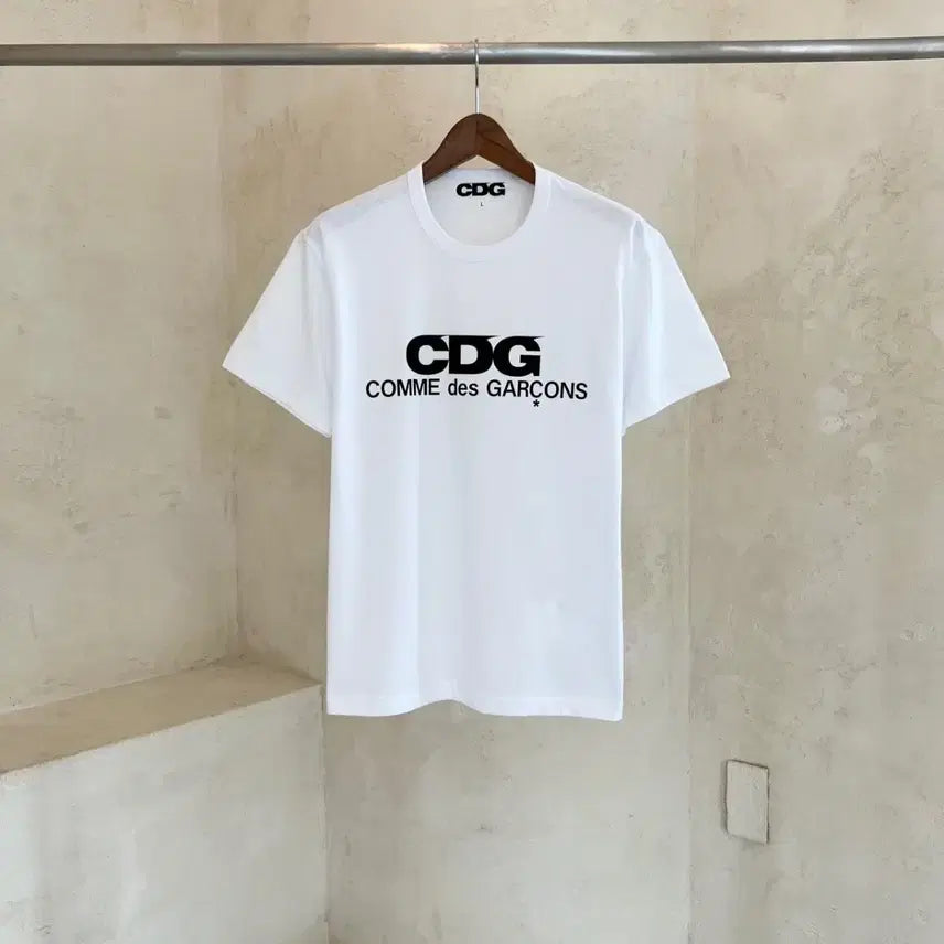 [BUNJANG] Comme des Garçons CDG Logo Print Short Sleeve T-Shirt / 꼼데가르송 CDG 로고 프린트 반팔티