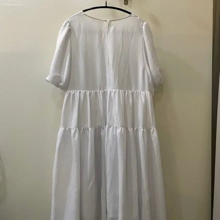 [BUNJANG] COS White Frill Midi Dress / Cos 화이트 프릴 원피스