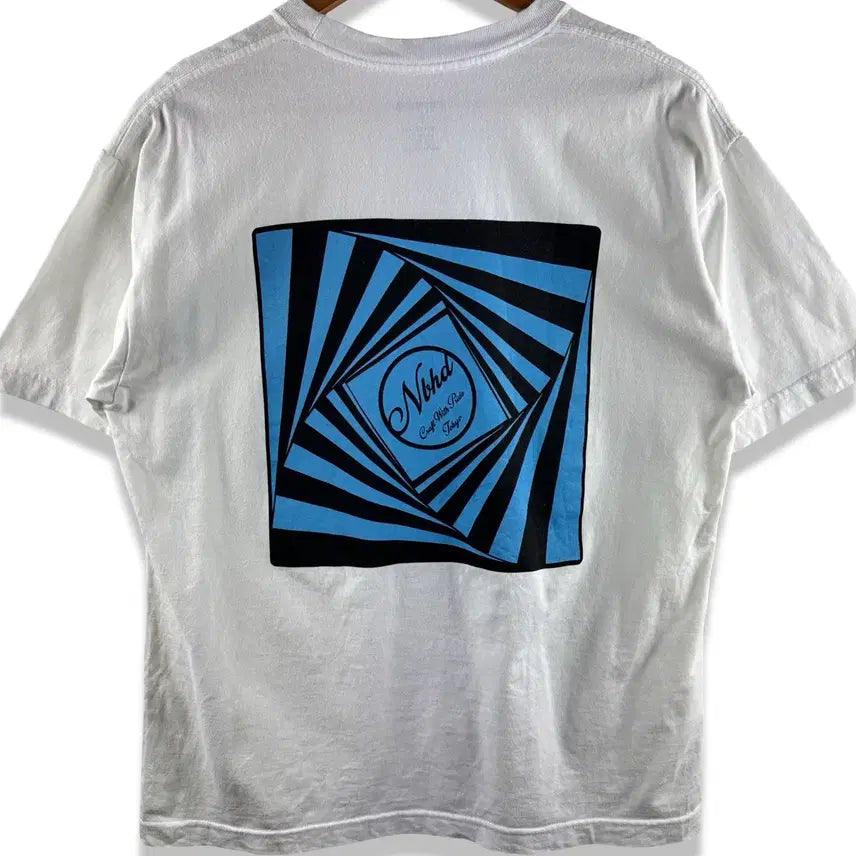 [BUNJANG] Neighborhood Optical Art Printing T-Shirt / 네이버후드 옵티컬아트 프린팅 티셔츠3287