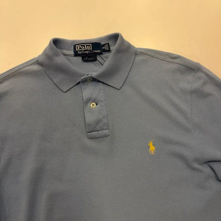 [BUNJANG] Polo Ralph Lauren Custom Fit T-Shirt Sky Blue / [S] 폴로 랄프로렌 커스텀핏 반팔 카라티 하늘색