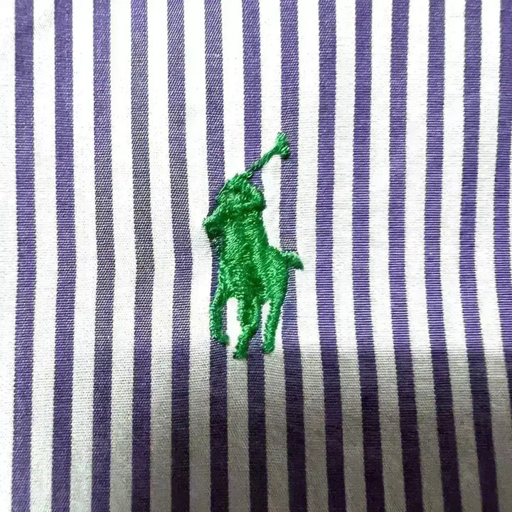 [BUNJANG] Polo Ralph Lauren Striped Short Sleeve Shirt / [S,90]폴로랄프로렌 스트라이프 반팔 셔츠 남방