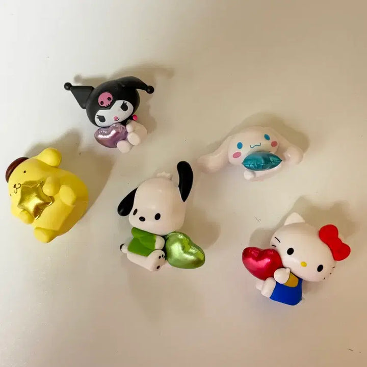[BUNJANG] Sanrio Characters 5-Piece Figure Bundle Set / 산리오 캐릭터 피규어 5종 일괄