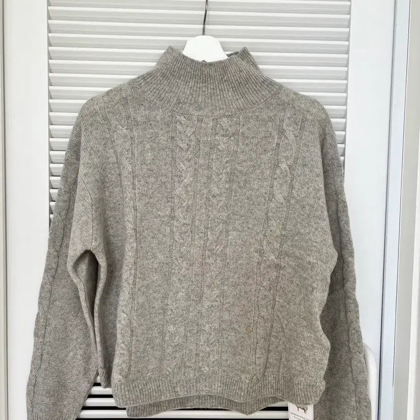 [BUNJANG] Lucky Brand Cable Knit Turtleneck Wool 100% Sweater / [새제품] 럭키브랜드 케이블 터틀넥 니트 울100%