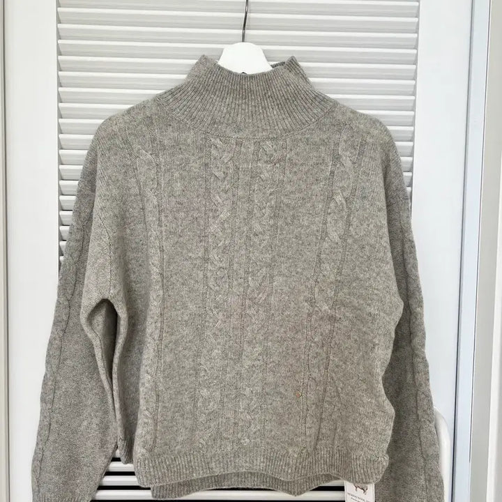 [BUNJANG] Lucky Brand Cable Knit Turtleneck Wool 100% Sweater / [새제품] 럭키브랜드 케이블 터틀넥 니트 울100%