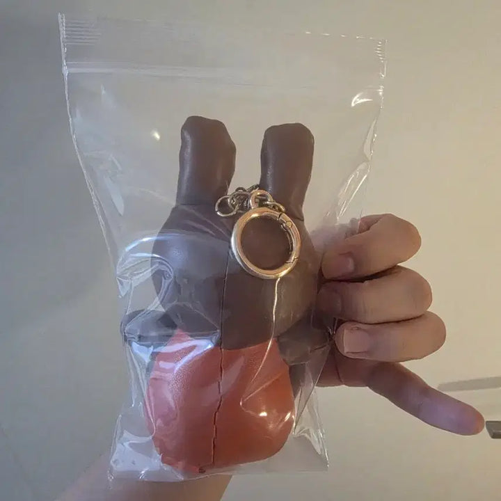 [BUNJANG] Miffy Tanning Leather-Feel Keyring Brown / 미피 태닝 키링 브라운 보관만한새상품 가죽느낌키링