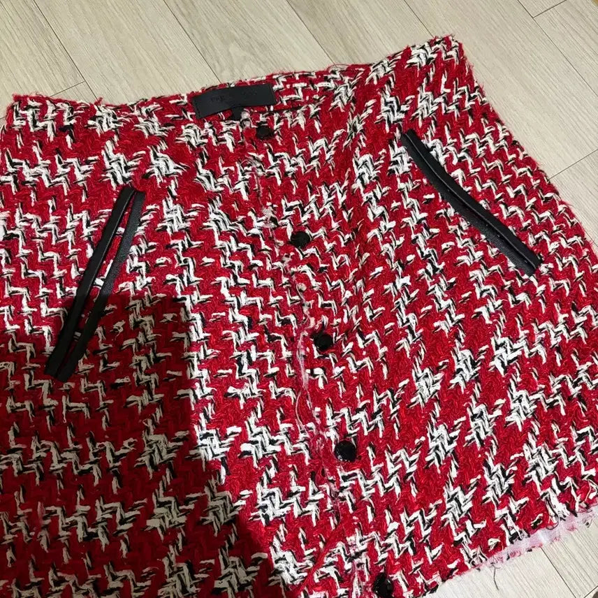 [BUNJANG] rag &amp; bone Cruella Edition Red Tweed Mini Skirt / rag &amp; bone 크루엘라 에디션 레드 트위드 미니스커트 4