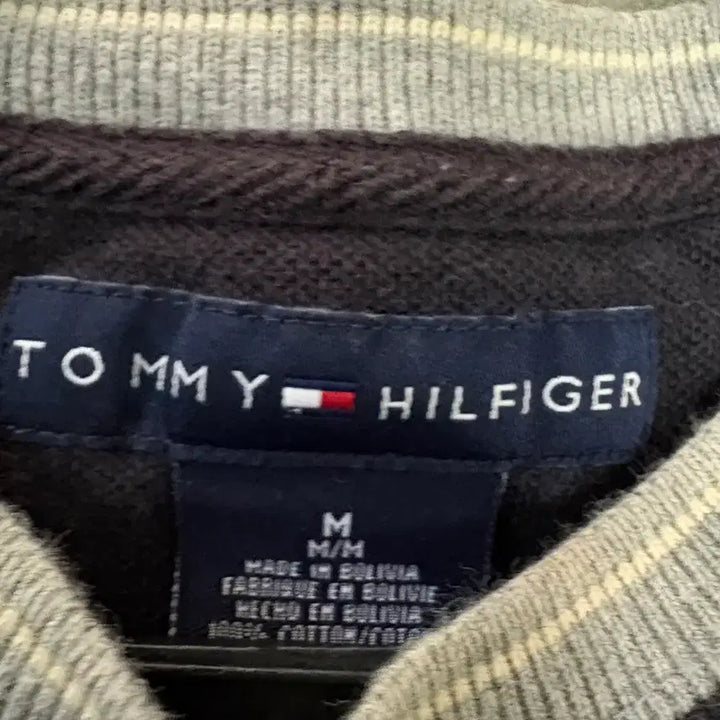 [BUNJANG] Tommy Hilfiger Embroidered Logo Short Sleeve T-Shirt M / 만원샵 타미힐피거 자수로고 반팔티 M