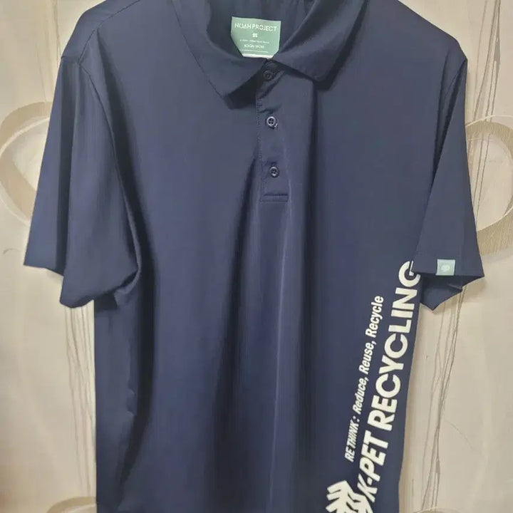 [BUNJANG] KOLON Recycling Short Sleeve Polo Shirt Size 100 / 코오롱 리사이클링 반팔 폴로티 100