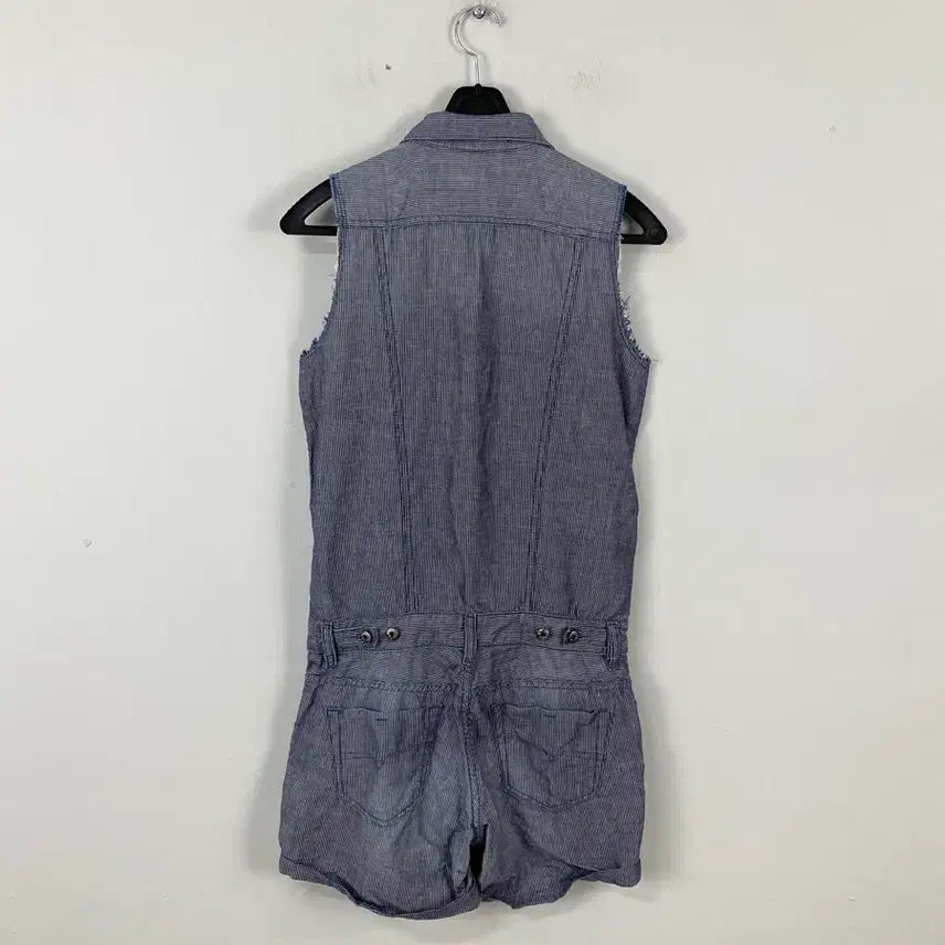 [BUNJANG] Diesel Striped Sleeveless Jumpsuit XXS / 디젤 스트라이프 나시 점프수트 XXS