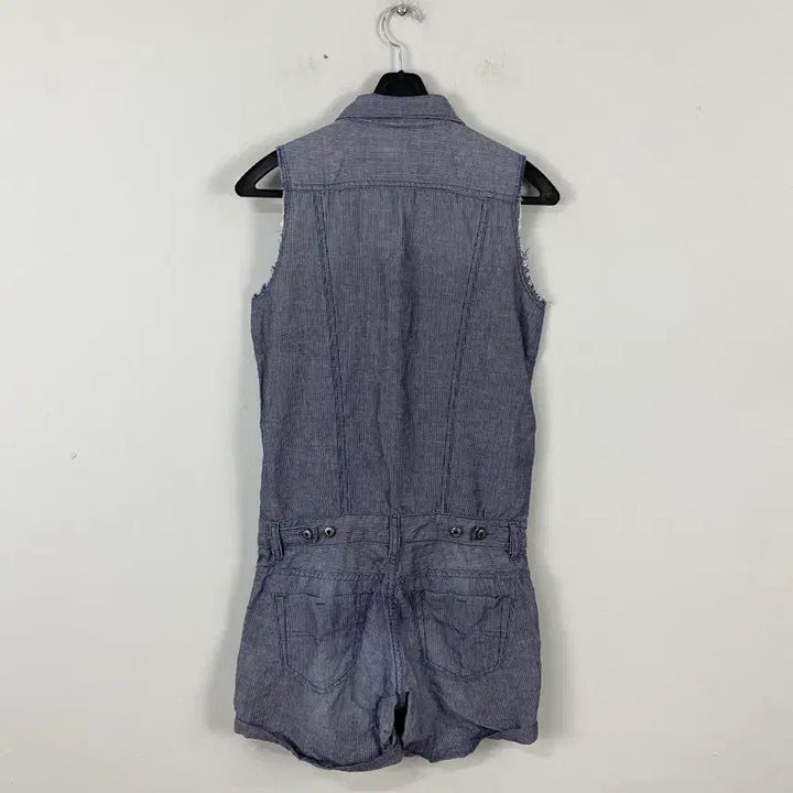 [BUNJANG] Diesel Striped Sleeveless Jumpsuit XXS / 디젤 스트라이프 나시 점프수트 XXS