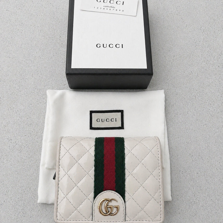 [BUNJANG] Gucci Ophidia GG Bi-fold Wallet / 구찌 오피디아 GG 화이트  반지갑
