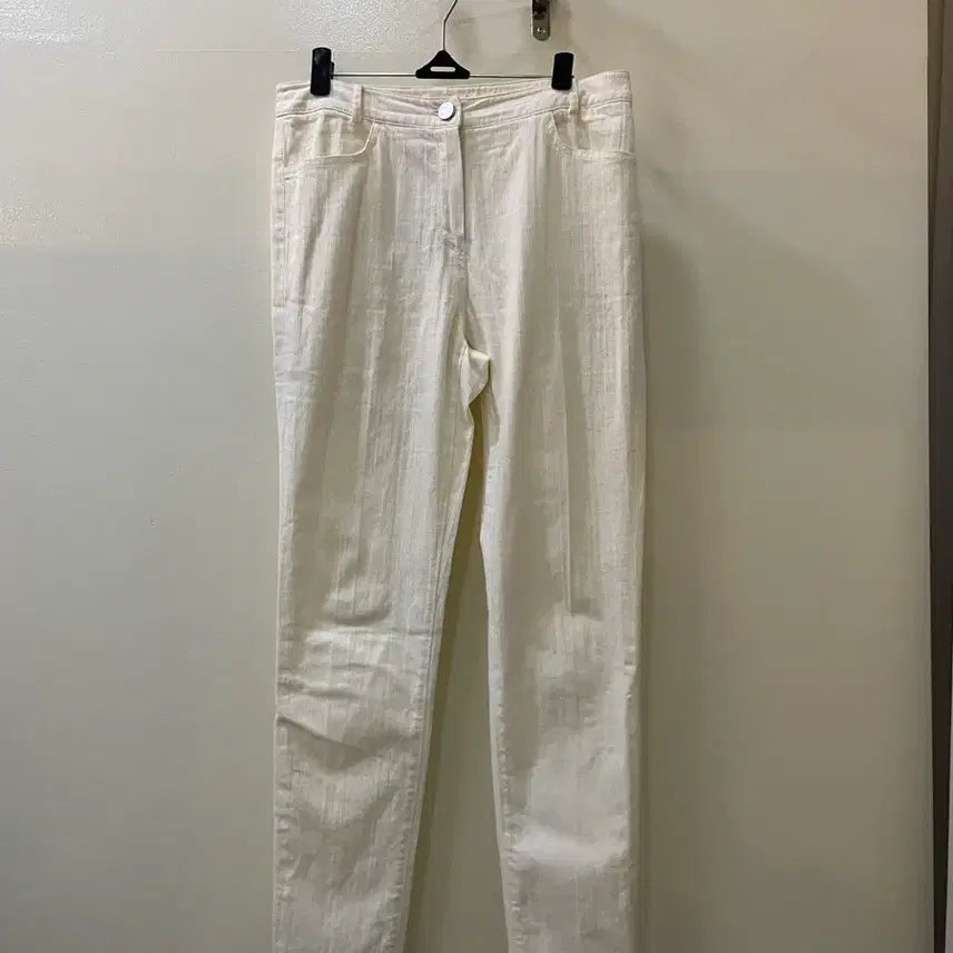 [BUNJANG] ATHE White Linen Cotton Pants / 아떼 화이트 린넨 면바지