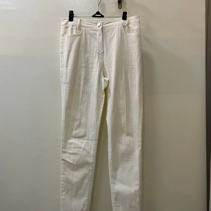 [BUNJANG] ATHE White Linen Cotton Pants / 아떼 화이트 린넨 면바지