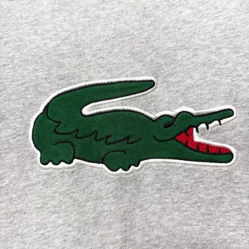 [BUNJANG] Lacoste Big Logo Sweatshirt Grey / [M,95]라코스테 빅로고 맨투맨 그레이 lacoste