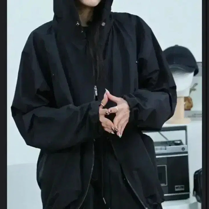 [BUNJANG] Trevirvingbird Rivet Nylon Setup Windbreaker / 트리빙버드 리벳 나일론 셋업 바람막이