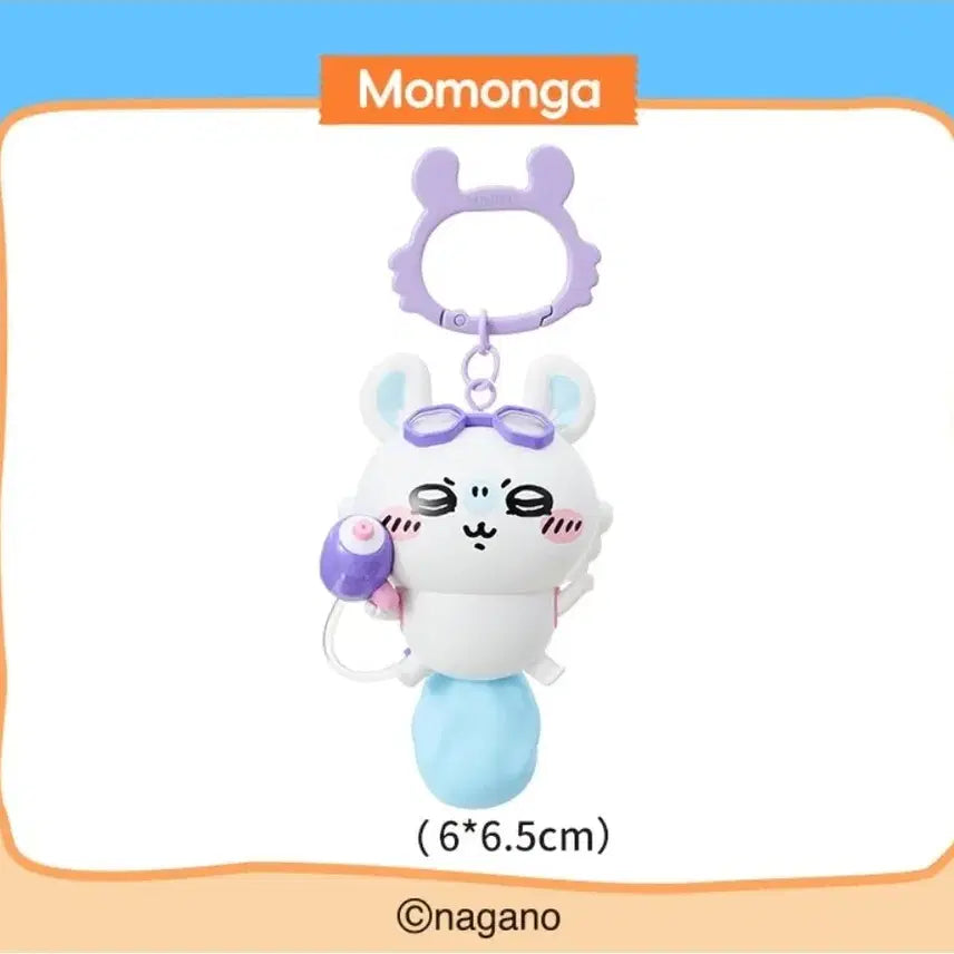 [BUNJANG] Miniso Chiikawa Water Gun Keychain Summer Limited Edition (Nagano, Momonga) / 나가노 미니소 치이카와 물총 키링 여름 시즌 한정판 / 모몽가