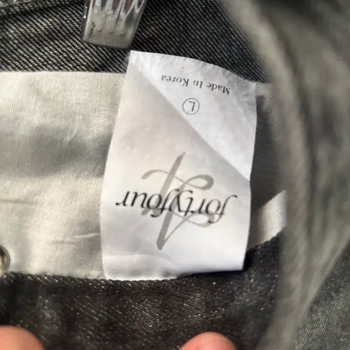 [BUNJANG] Vintage Black Wash Wide Leg Denim Pants L / 만원샵 빈티지 흑청 와이드 데님 팬츠 L
