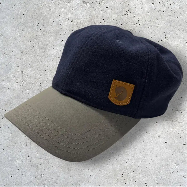 [BUNJANG] Fjällräven Dark Navy Wool Cap Hat / 피엘라벤 다크네이비 볼캡 울 캡 모자