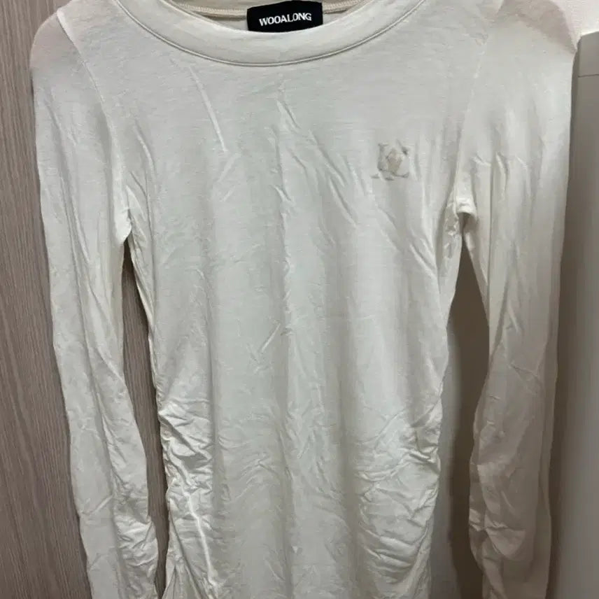 [BUNJANG] Wooralong See-through Long Sleeve Shirt / 우알롱 시스루 롱슬리브