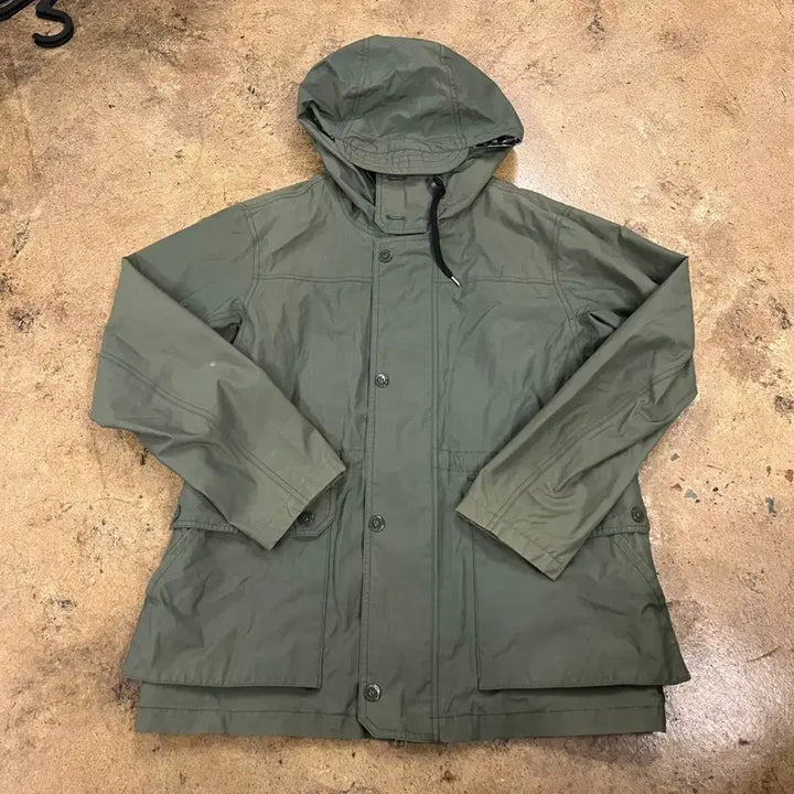 [BUNJANG] Nautica Khaki Hooded Windbreaker Jumper / [정품/L] 노티카 카키색 후드 바람막이 점퍼