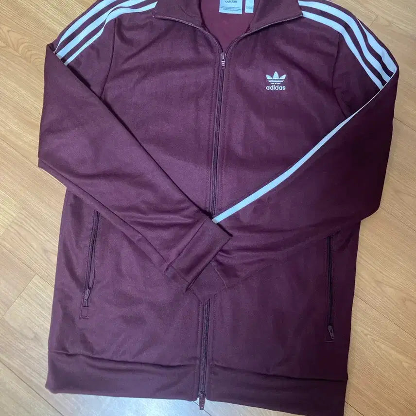 [BUNJANG] Adidas Burgundy Track Jacket XL / 아디다스 져지 버건디 XL