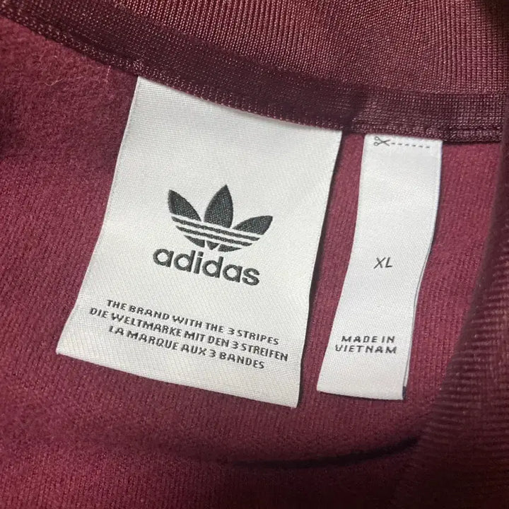 [BUNJANG] Adidas Burgundy Track Jacket XL / 아디다스 져지 버건디 XL