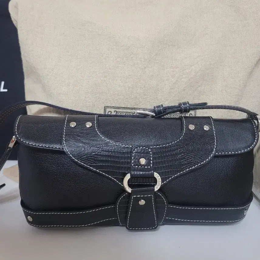 [BUNJANG] Renoma Black Mini Shoulder Tote Bag / 레노마 블랙 미니 숄더백 미니토트백 가방