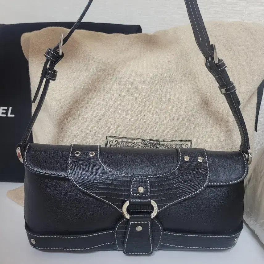 [BUNJANG] Renoma Black Mini Shoulder Tote Bag / 레노마 블랙 미니 숄더백 미니토트백 가방