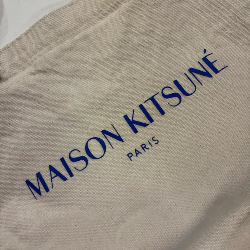 [BUNJANG] Laneige Maison Kitsuné Beige Fox Printing Eco Bag / 라네즈 메종키츠네 베이지 여우 프린팅 에코백