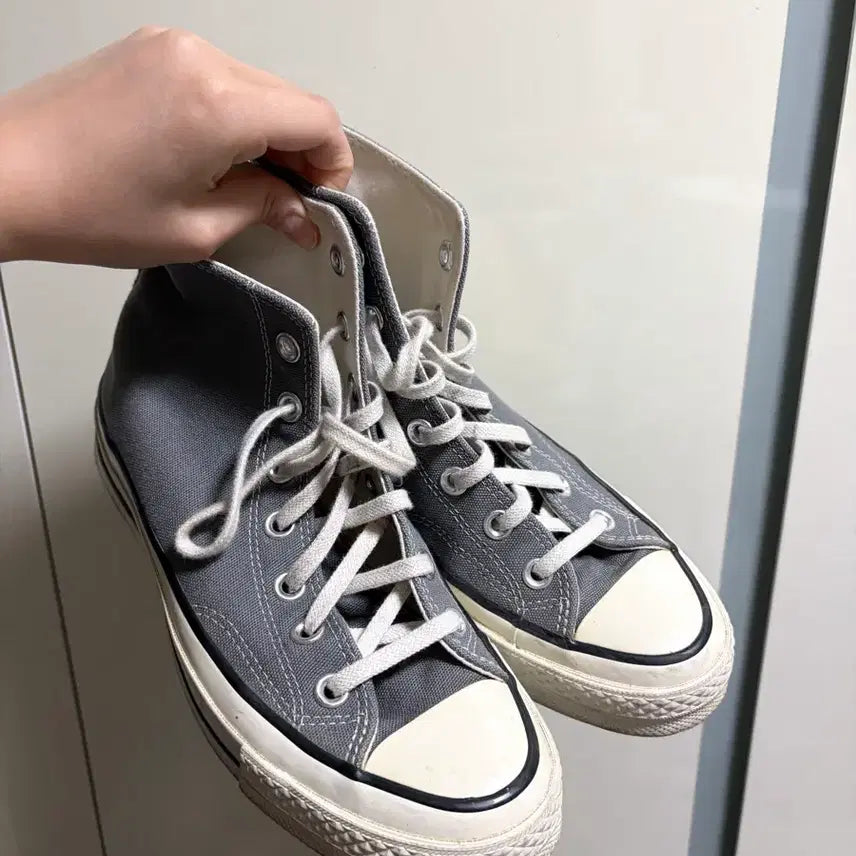 [BUNJANG] Converse Chuck 70 High Grey Shoes Size 240 / 컨버스 척 70 하이 그레이 240