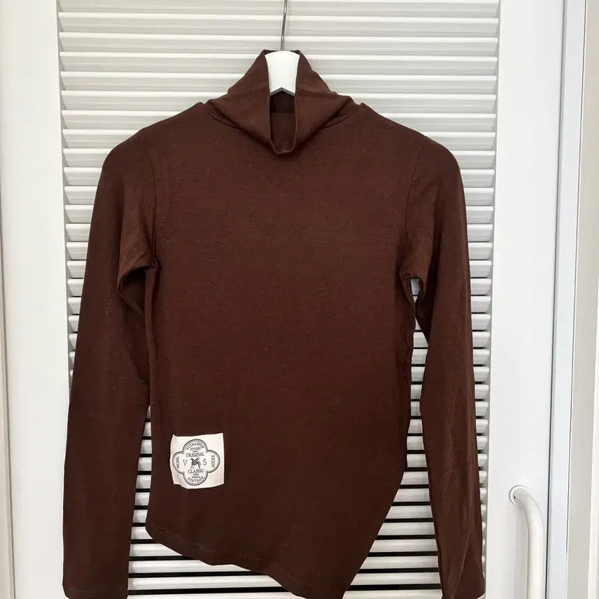 [BUNJANG] VITALSIGN Layered Turtleneck (Brown, Free Size) / 바이탈싸인 VITALSIGN 레이어드 터틀넥 목폴라