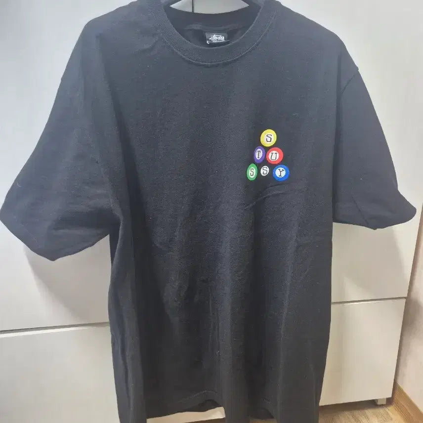 [BUNJANG] Stussy Billiards 8 Ball Short Sleeve T-Shirt Black L / 스투시 billiards 8볼 반팔티 블랙 L사이즈